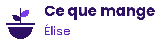 Ce que mange Élise